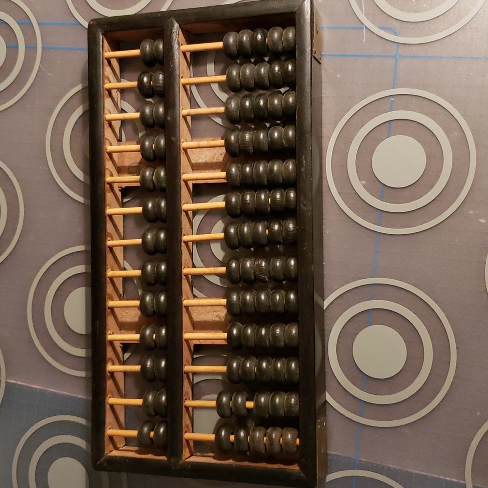 Bead Arithmetic Chinese Abacus 8.5 x 4in